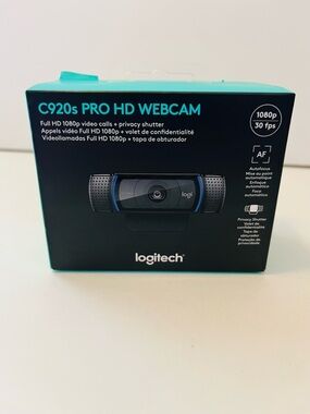Logitech C920s Pro HD Webcam Full HD 1080p Video Calls + AF NIB